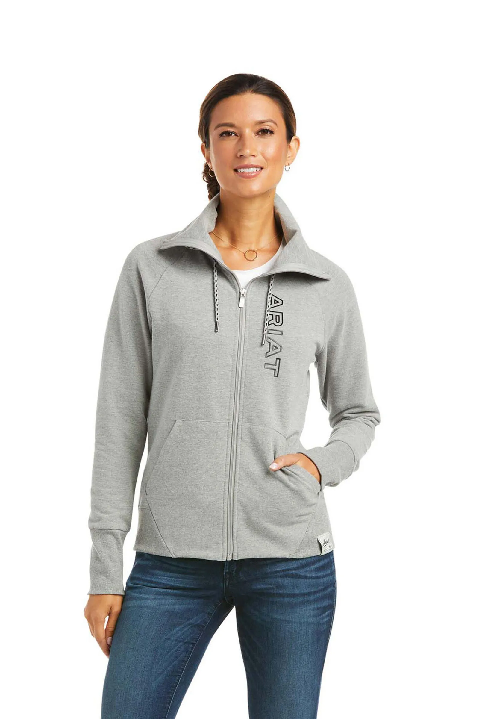 Ariat Sweat-shirt entièrement zippé avec logo de l'équipe