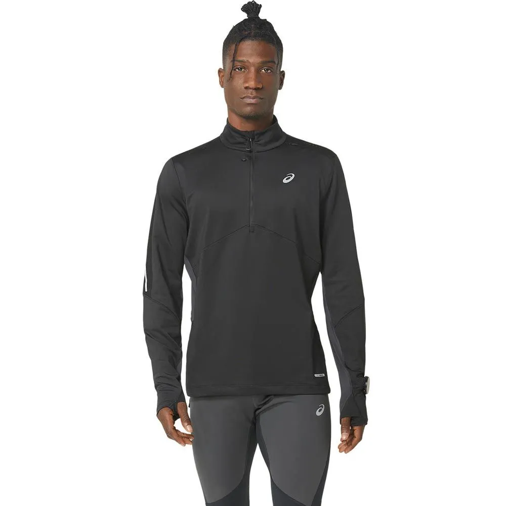 ASICS Winter Run 1/2 Zip Mid Layer PERFORMANCE BLACK/GRAPHITE GREY- Maillot à manches longues de Running Homme