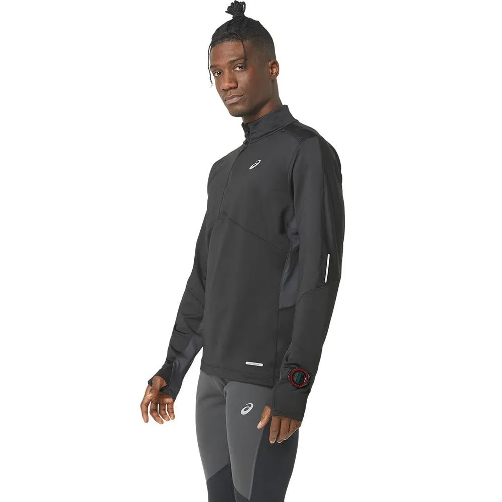 ASICS Winter Run 1/2 Zip Mid Layer PERFORMANCE BLACK/GRAPHITE GREY- Maillot à manches longues de Running Homme