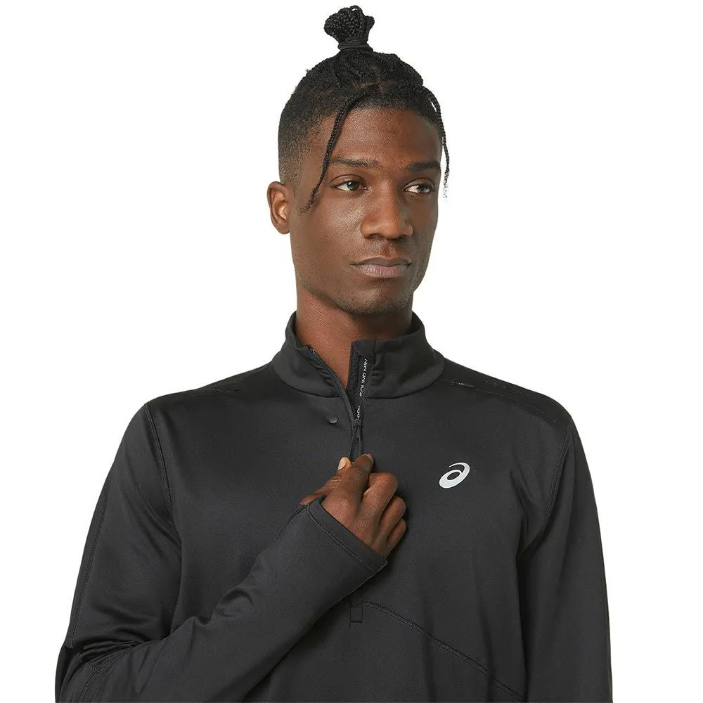 ASICS Winter Run 1/2 Zip Mid Layer PERFORMANCE BLACK/GRAPHITE GREY- Maillot à manches longues de Running Homme