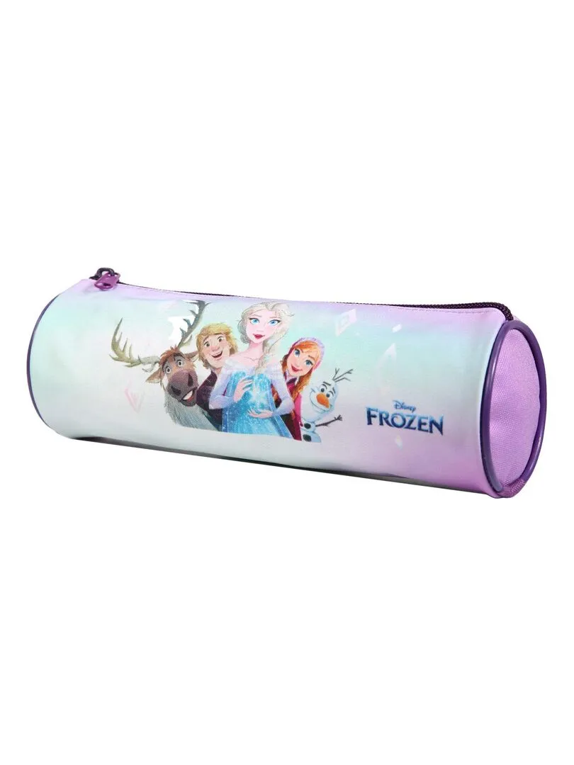 BAGTROTTER Trousse scolaire ronde Disney La Reine des Neiges Frozen Violette - Violet