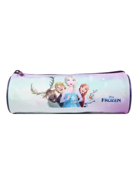 BAGTROTTER Trousse scolaire ronde Disney La Reine des Neiges Frozen Violette - Violet