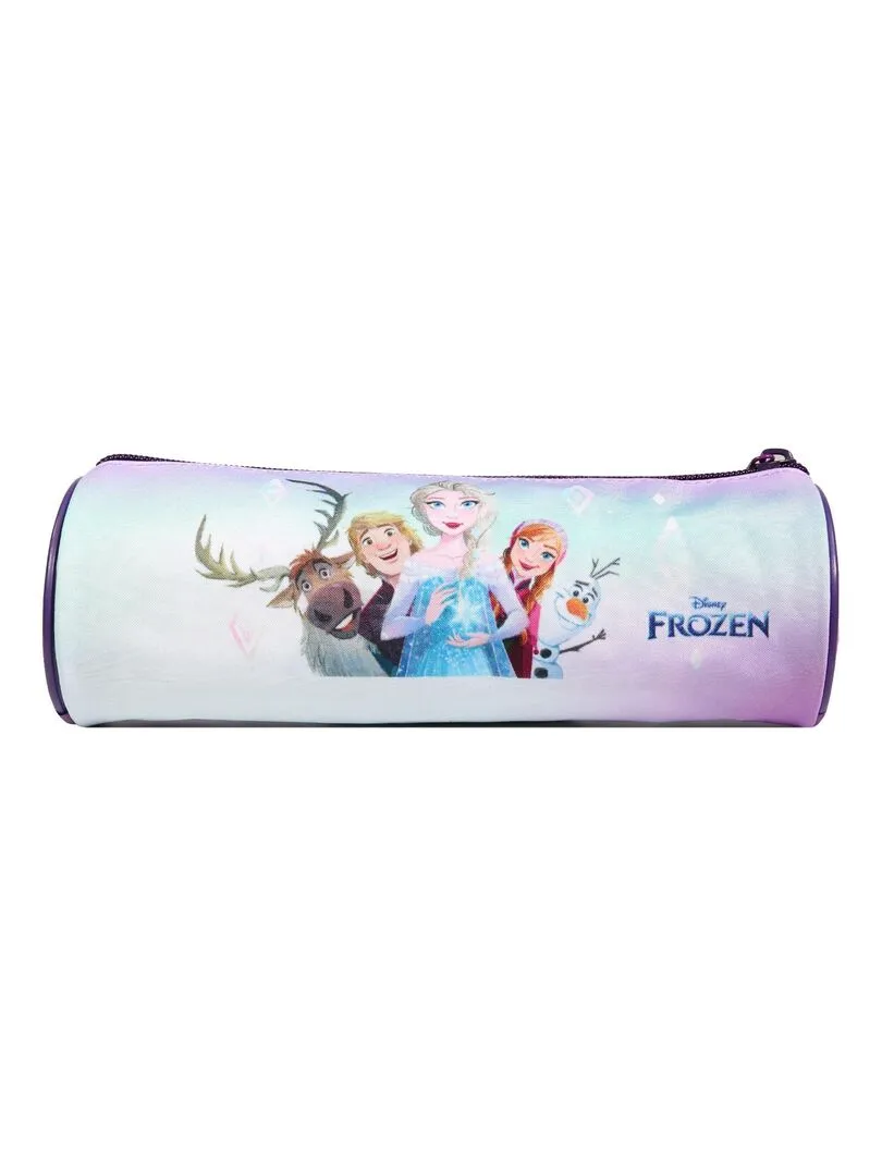 BAGTROTTER Trousse scolaire ronde Disney La Reine des Neiges Frozen Violette - Violet