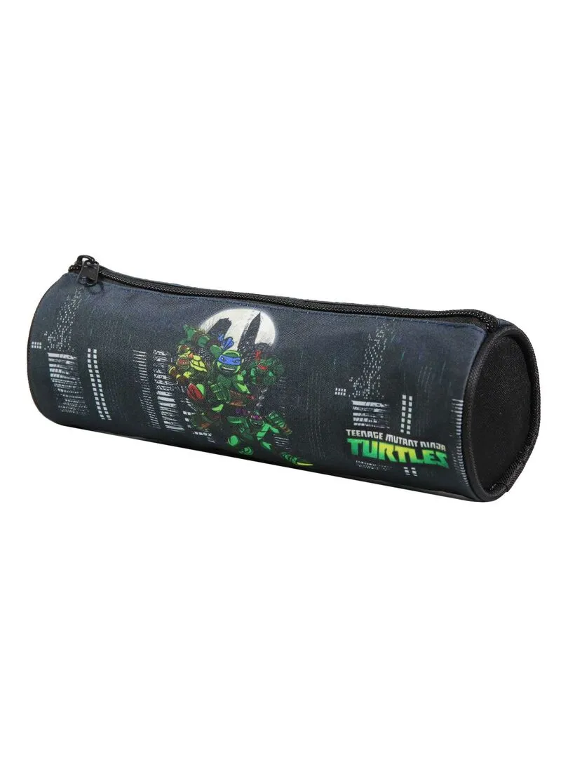 BAGTROTTER Trousse scolaire ronde Tortues Ninja Noire - Noir