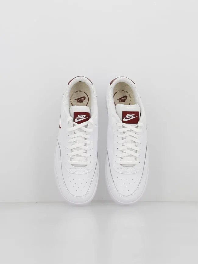 Baskets court vintage swoosh bordeaux blanc homme - Nike | wimod