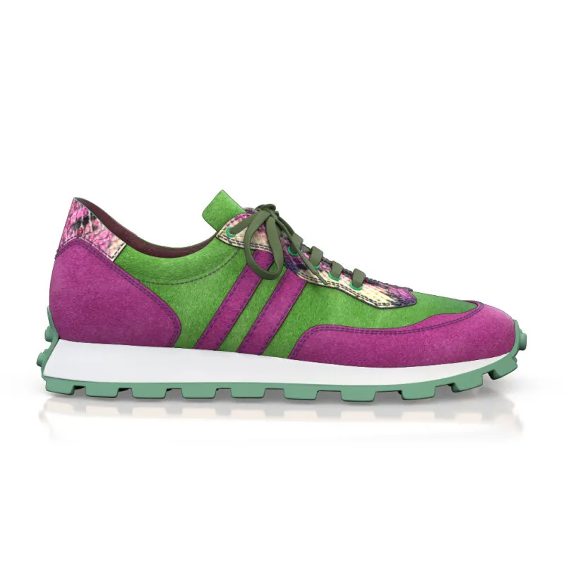 Baskets de course en cuir pour femmes 54820 | Girotti