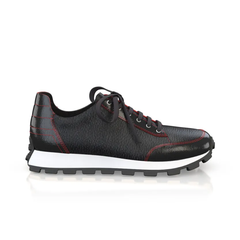 Baskets de course en cuir pour hommes 55048 | Girotti