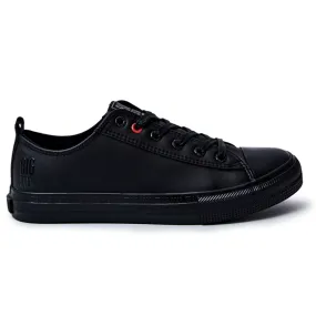 Baskets en cuir pour hommes Big Star JJ174005 Noir le noir