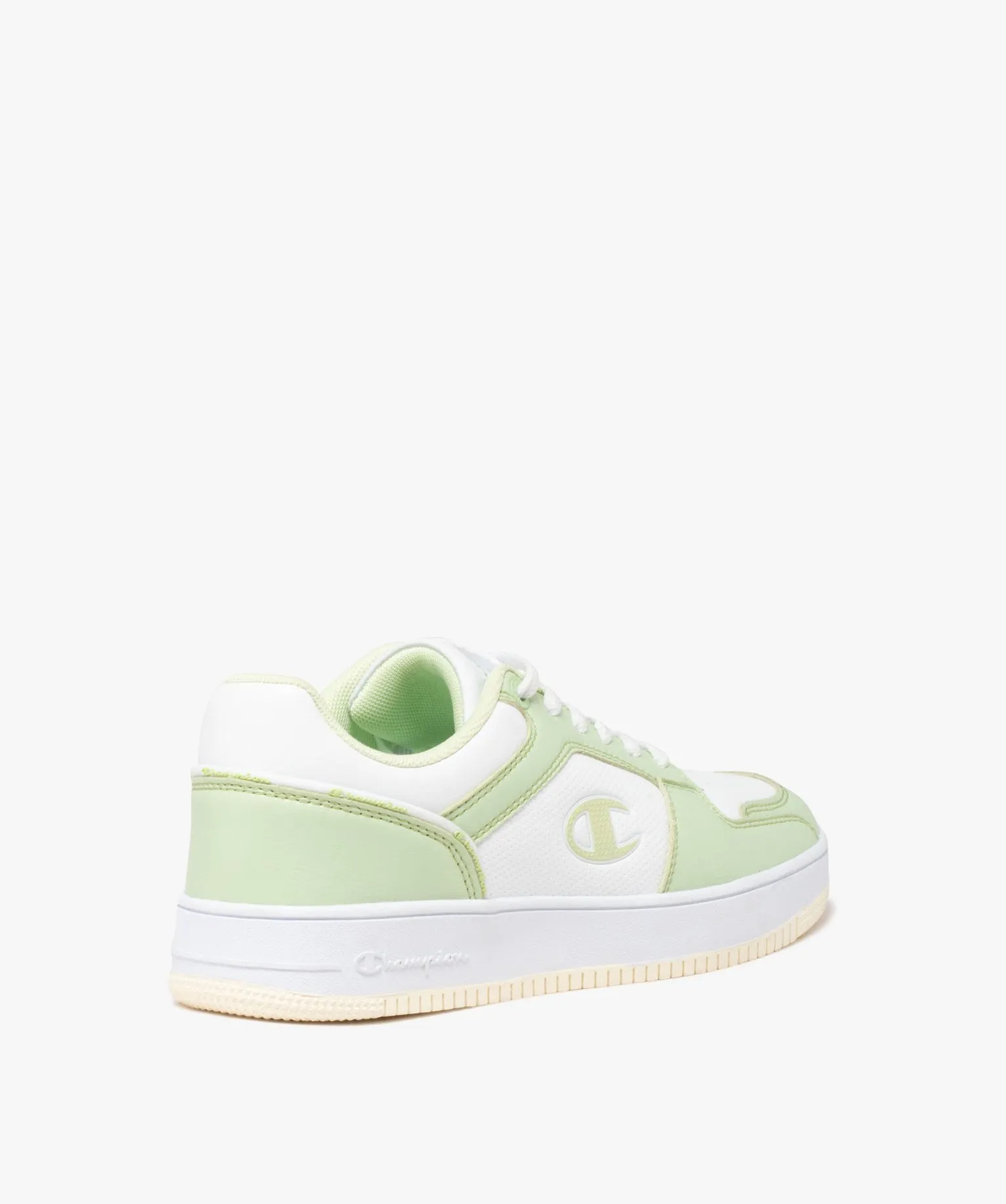 baskets femme bicolores a lacets avec semelle epaisse a etoiles - champion usa blanc chine