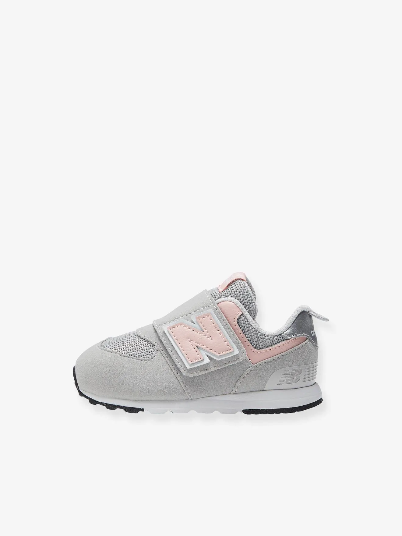 Baskets scratchées bébé NW574PK NEW BALANCE® gris souris - New Balance