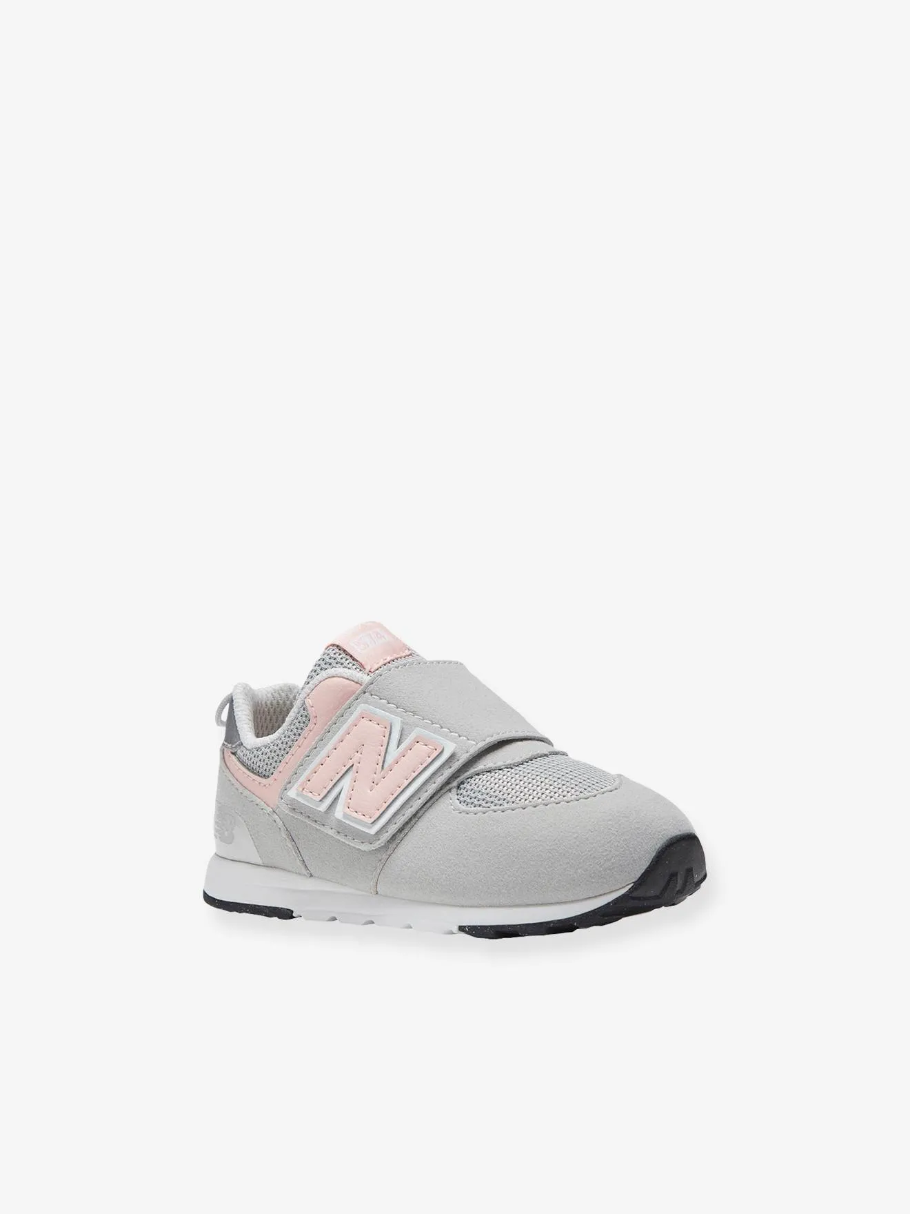 Baskets scratchées bébé NW574PK NEW BALANCE® gris souris - New Balance