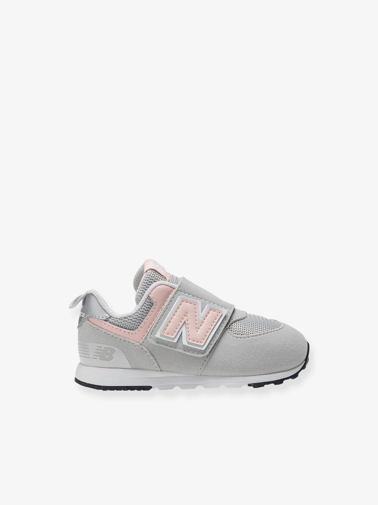 Baskets scratchées bébé NW574PK NEW BALANCE® gris souris - New Balance