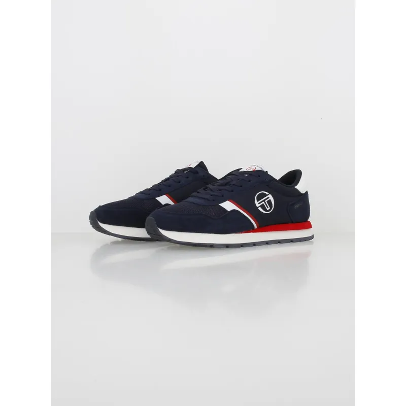 Baskets viareggio bleu marine rouge homme - Sergio Tacchini | wimod