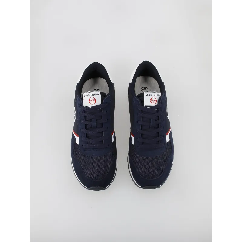 Baskets viareggio bleu marine rouge homme - Sergio Tacchini | wimod