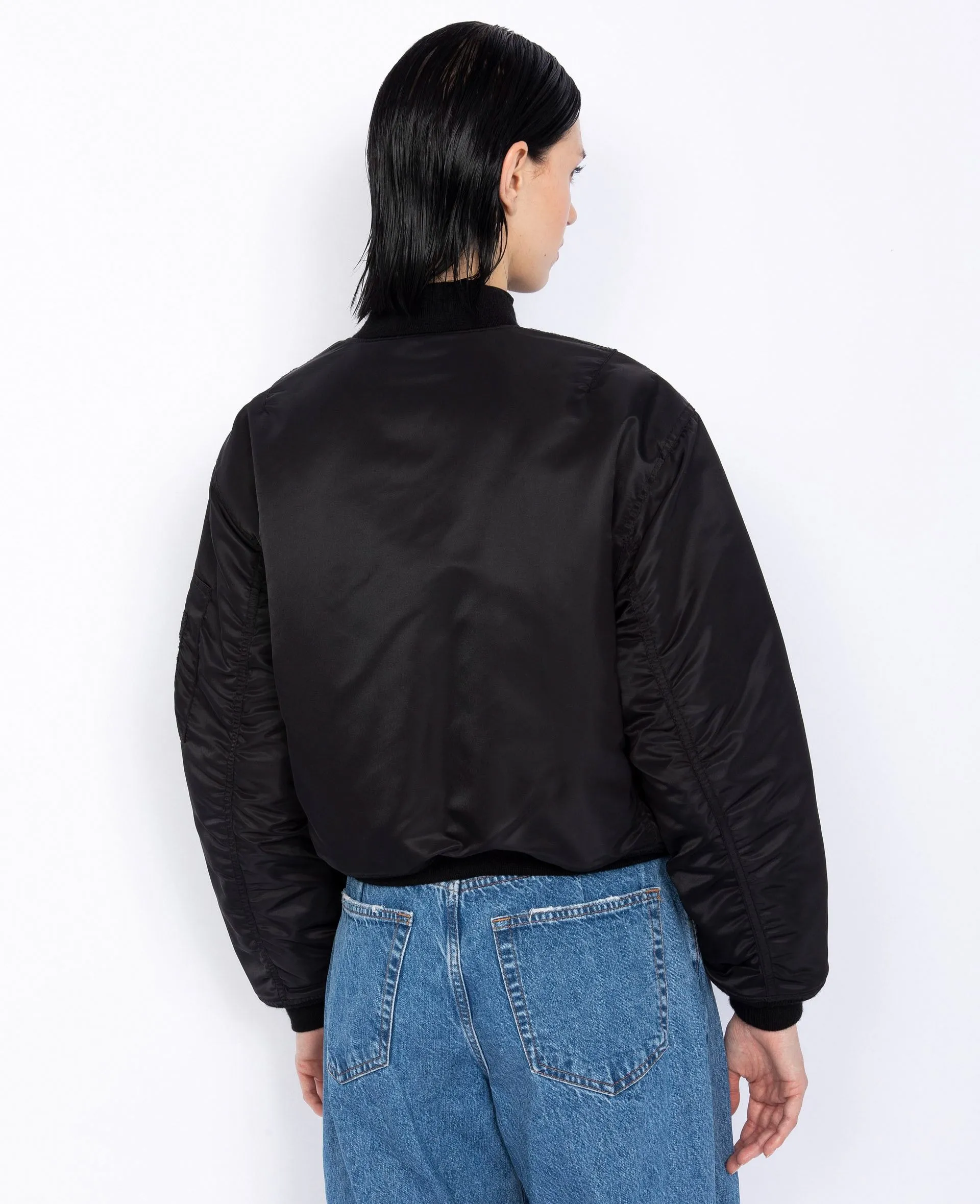 Blouson bomber coupe 90's en nylon recyclé