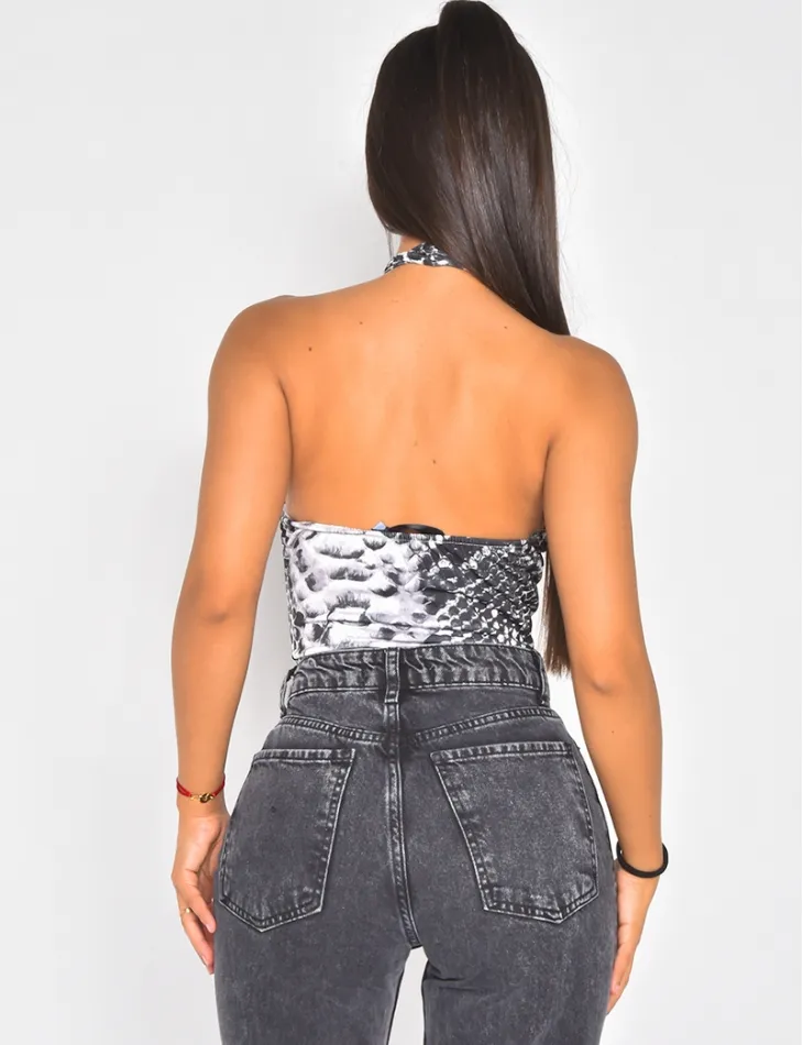 Body dos nu motif serpent / 41331 - JEANS INDUSTRY