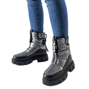 Bottes de neige Moorhead isolées graphite et noires gris