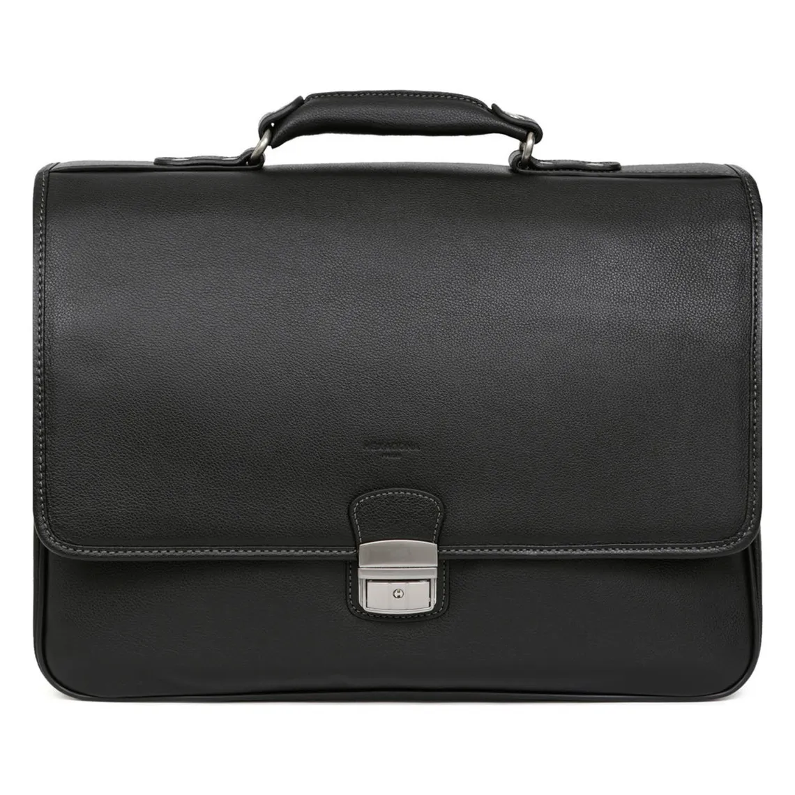 Cartable 15'' & A4 Cuir CONFORT Noir Hexagona - Sac à dos Homme sur MenCorner