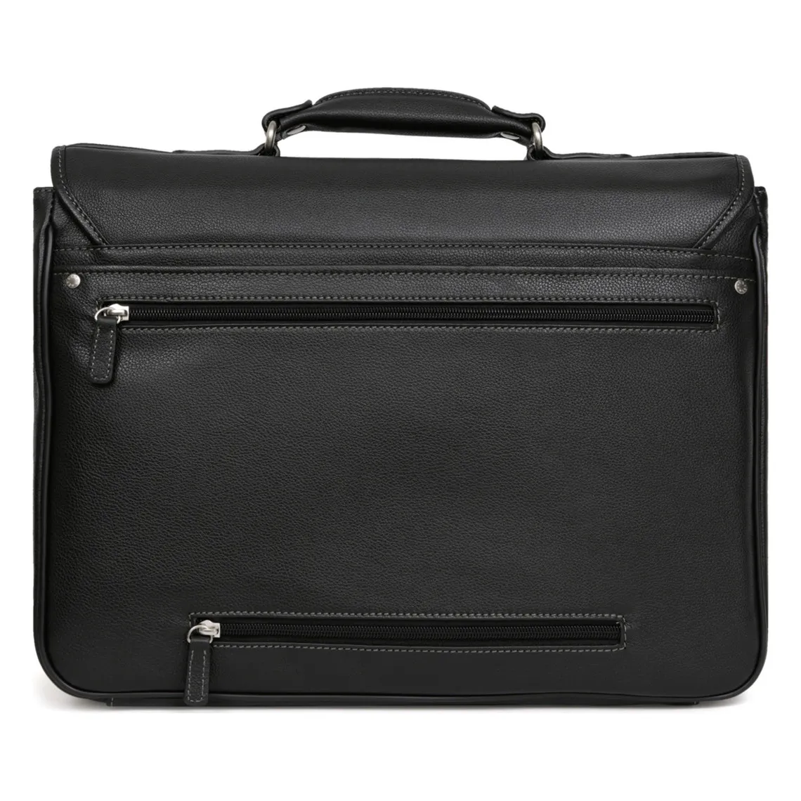 Cartable 15'' & A4 Cuir CONFORT Noir Hexagona - Sac à dos Homme sur MenCorner