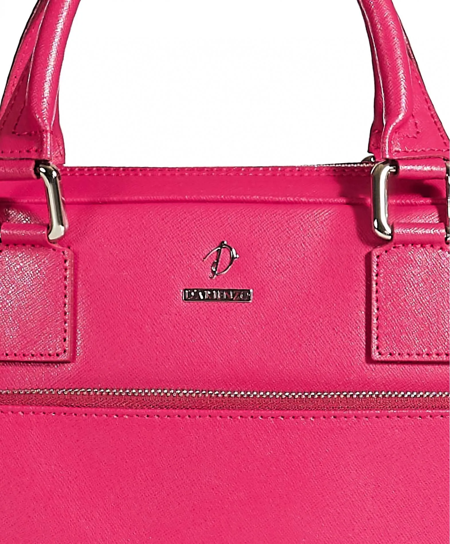 Cartable 24 heures cuir porte-documents sacoche ordinateur fuchsia Dylan