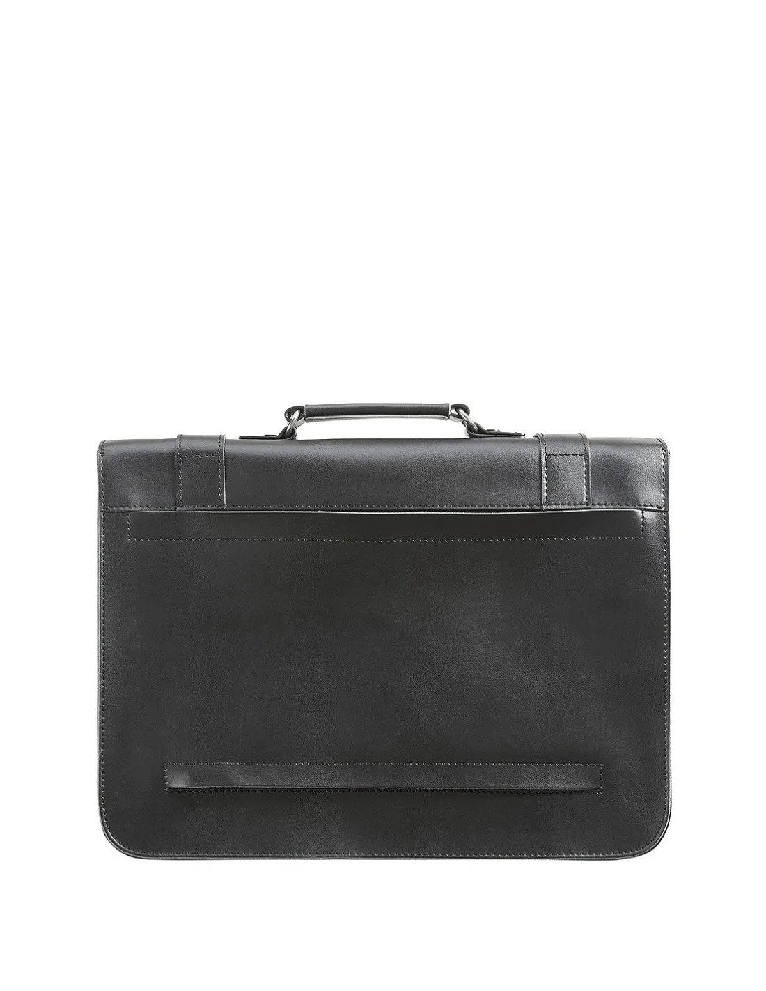 Cartable 37 en cuir Tann's Paris Ref 60802 Noir 37*29*8.5 cm