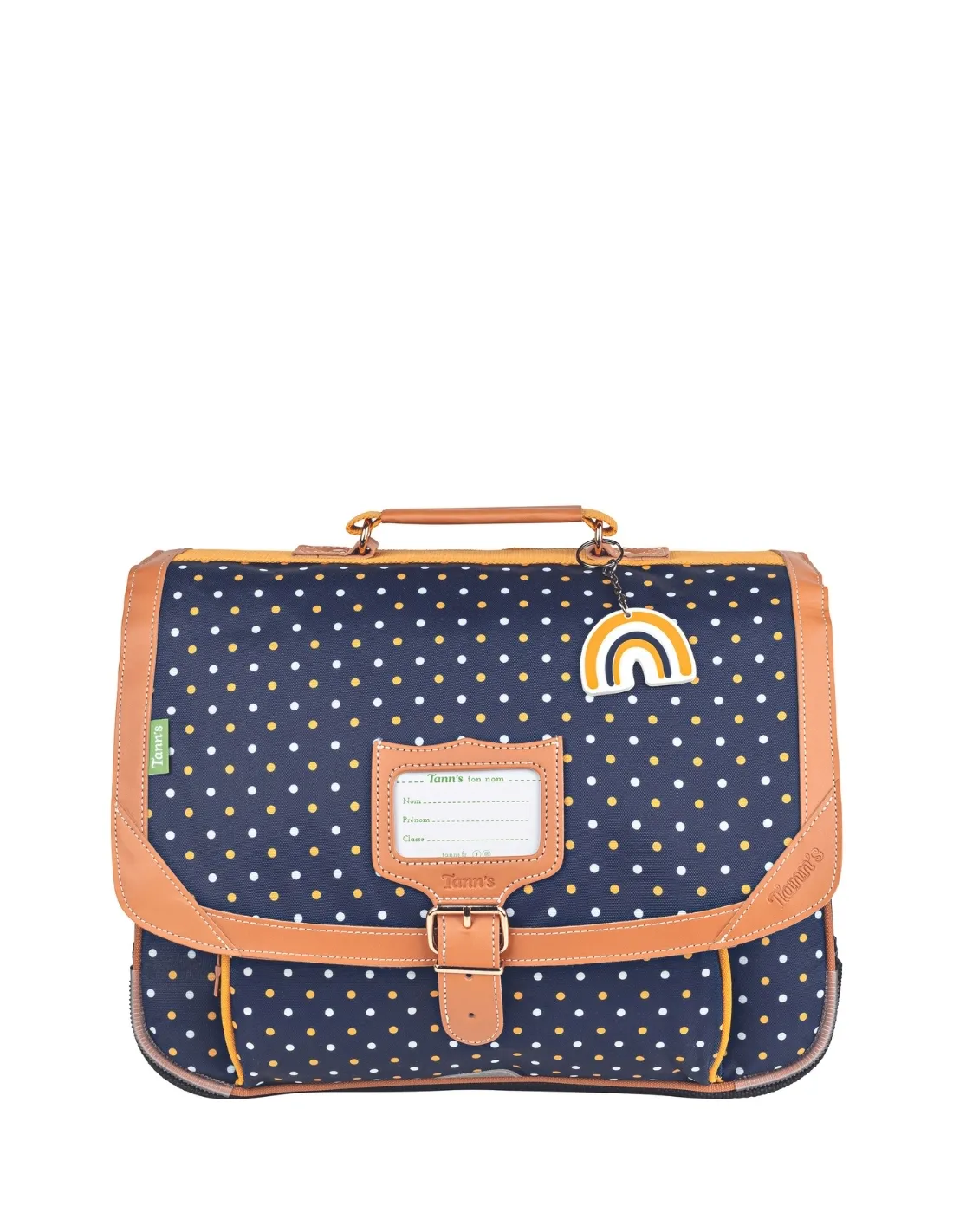 Cartable 38 Tann's Faustine Ref 38322 Bleu Jaune 38*29*15 cm