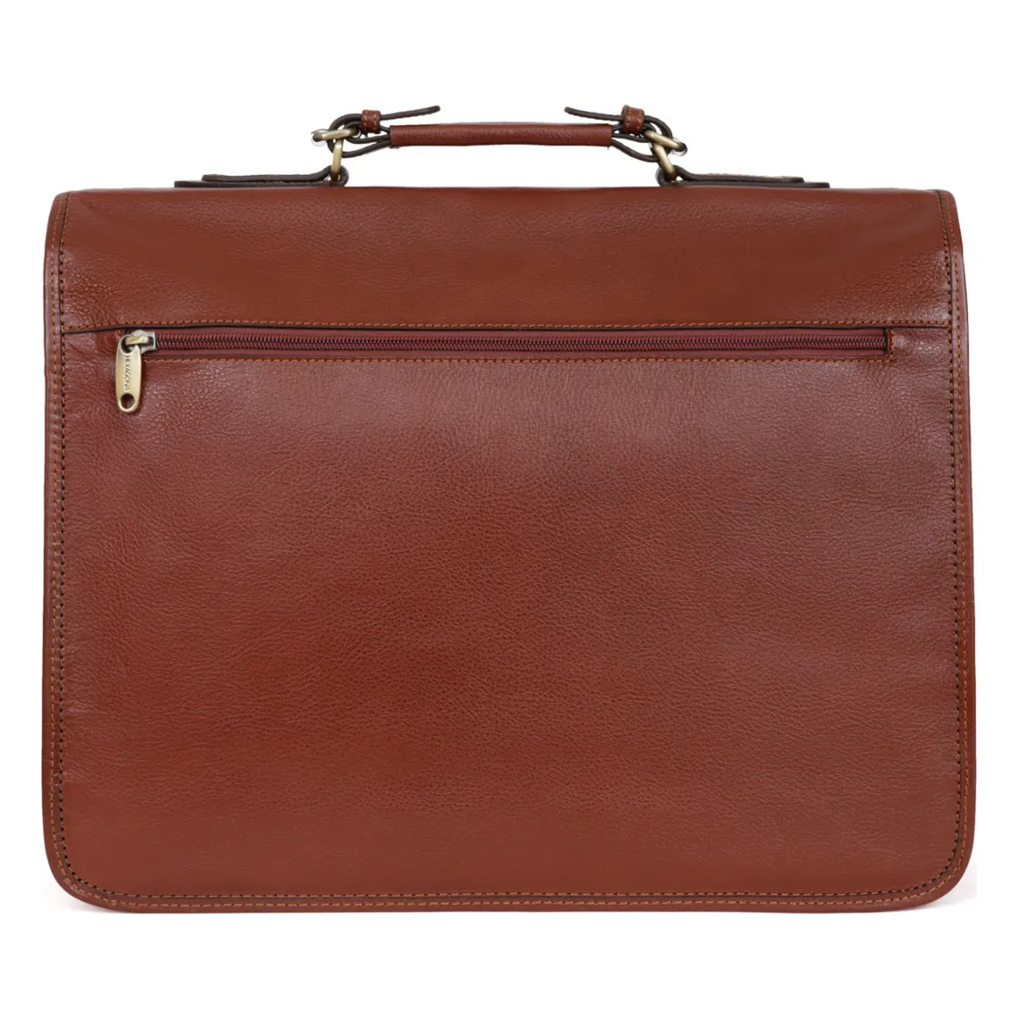 Cartable A4 Cuir REPUBLIQUE Marron Molly | 3 Suisses