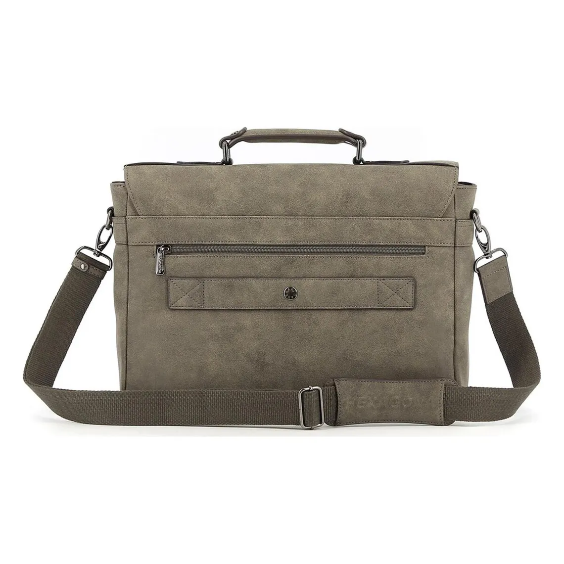 Cartable A4 DIFFERENCE Taupe Liam Hexagona - Sac à dos Homme sur MenCorner