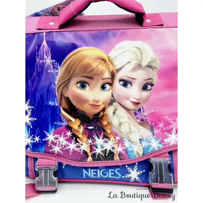 Cartable Anna Elsa La Reine des Neiges Disney Frozen Bagtrotter rose bleu sac à dos école