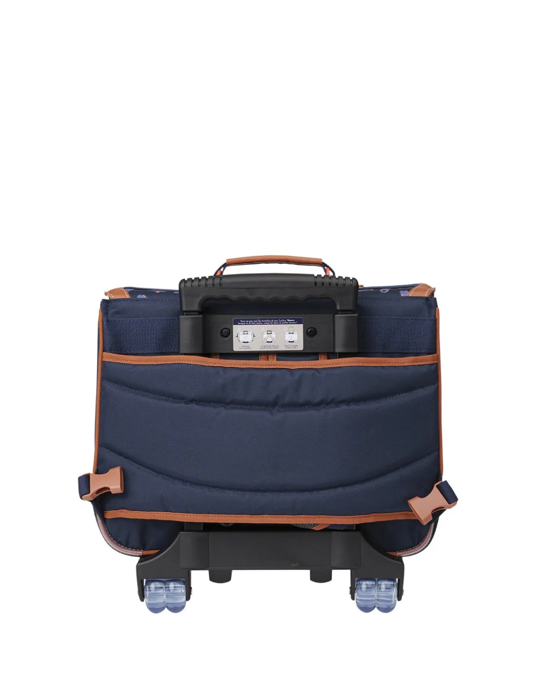 Cartable Trolley Tann's Pablo Ref 42235 Bleu 38*29*15 cm