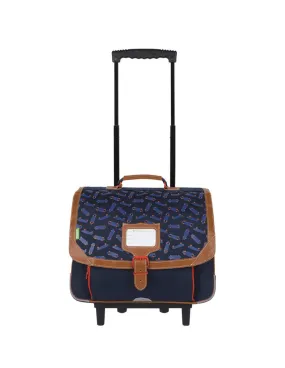 Cartable Trolley Tann's Pablo Ref 42235 Bleu 38*29*15 cm