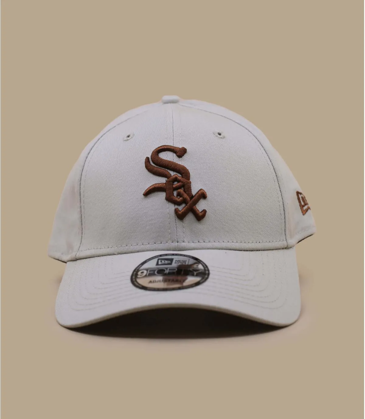 Casquette baseball Sox beige - Casquette League Ess 9Forty Sox stone tappenade New Era : Headict