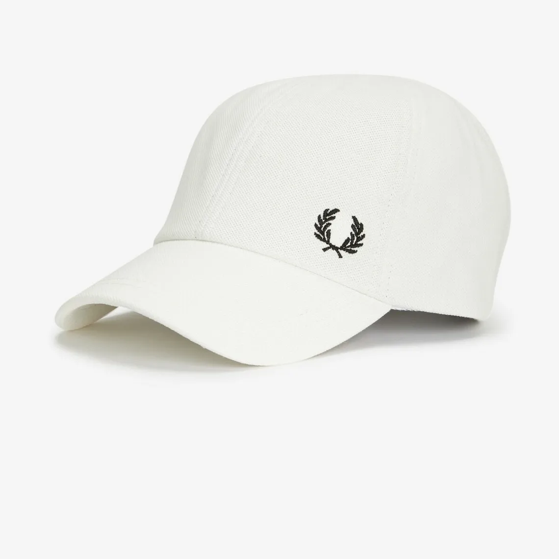 Casquette classique piquée blanc en coton Fred Perry - Casquette Homme sur MenCorner