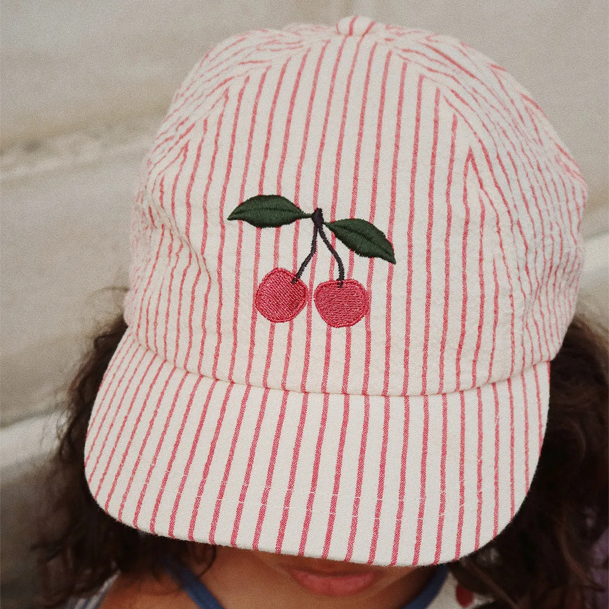 Casquette Elllie Amour Stripe - 12/18 Mois