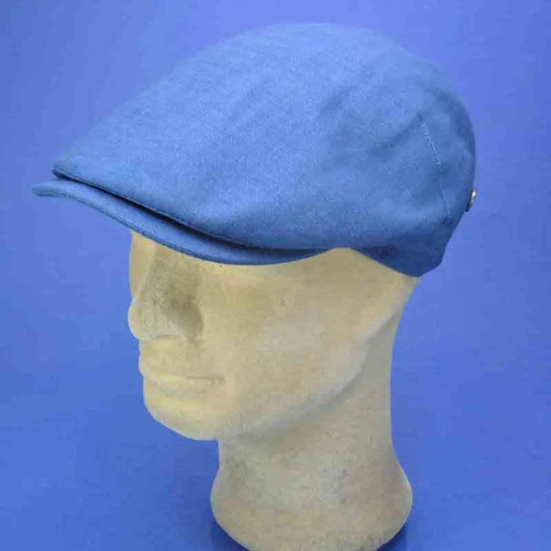 Casquette mode d'été en lin navy