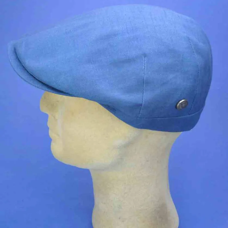 Casquette mode d'été en lin navy