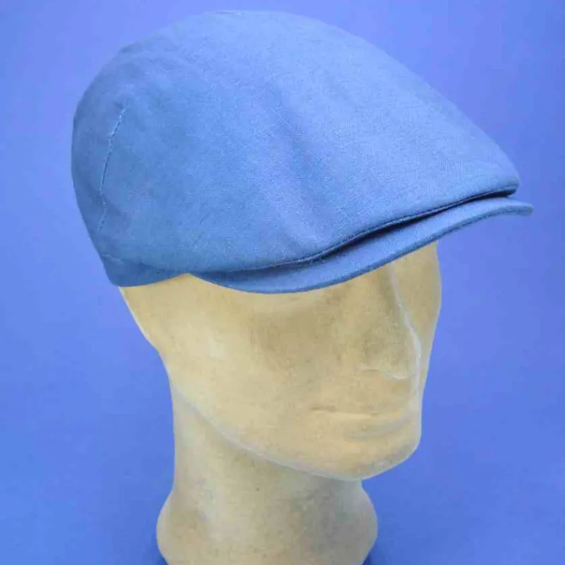 Casquette mode d'été en lin navy