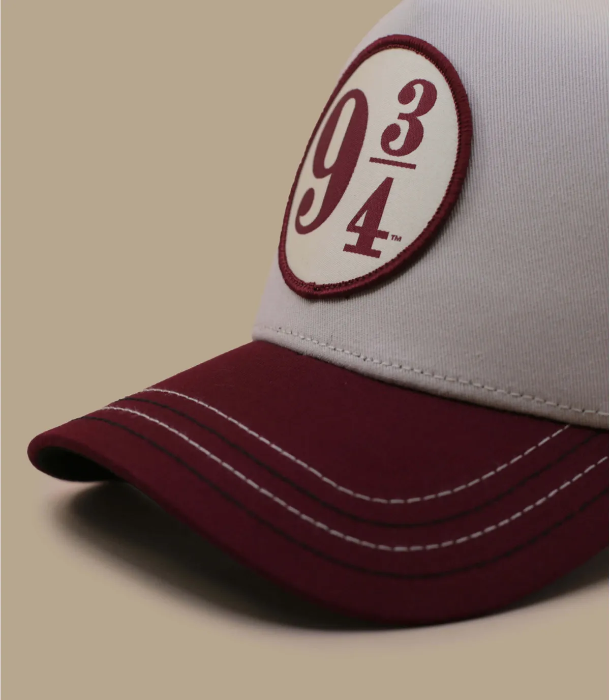 Casquette trucker harry potter beige - Casquette Trucker Harry Potter 9 3/4 Capslab : Headict