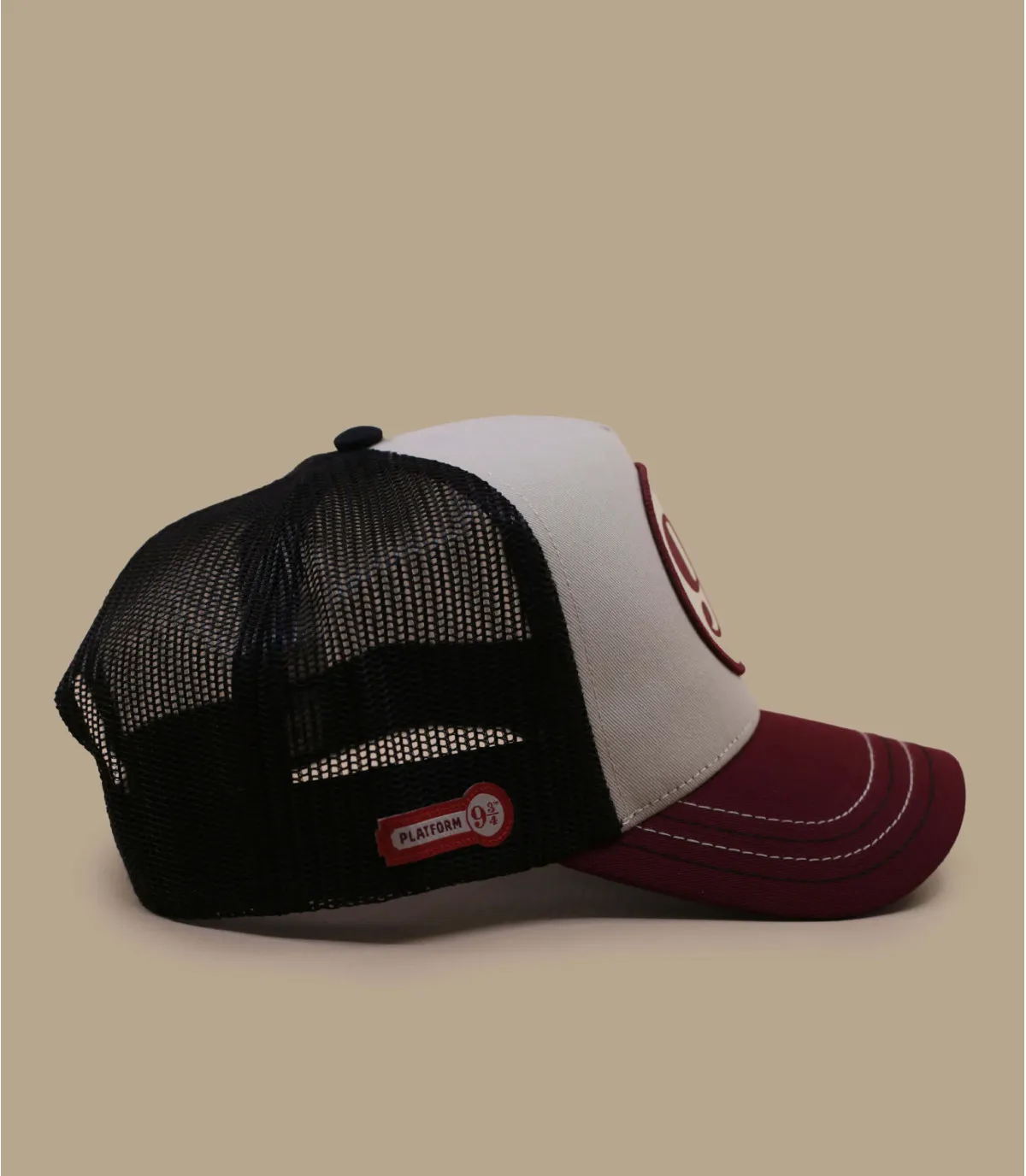 Casquette trucker harry potter beige - Casquette Trucker Harry Potter 9 3/4 Capslab : Headict