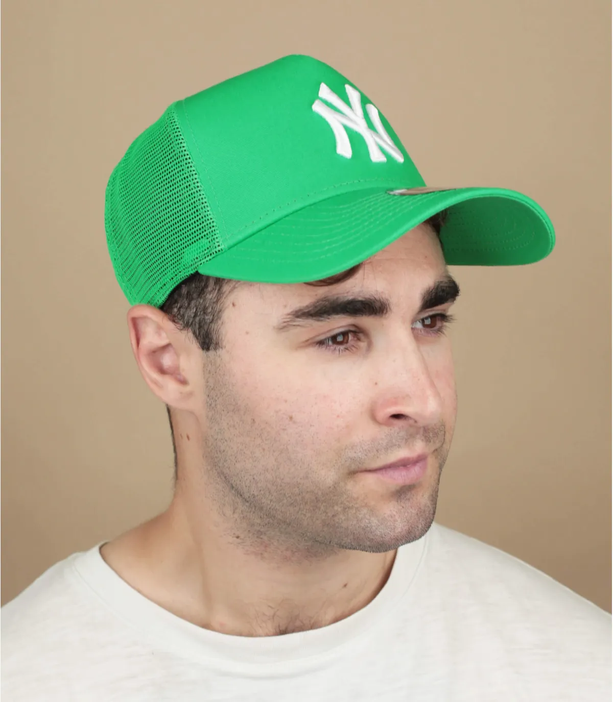 Casquette trucker NY verte - Casquette League Ess Trucker NY green New Era : Headict