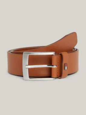 Ceinture Adan en cuir effet grain fin | Marron | Tommy Hilfiger