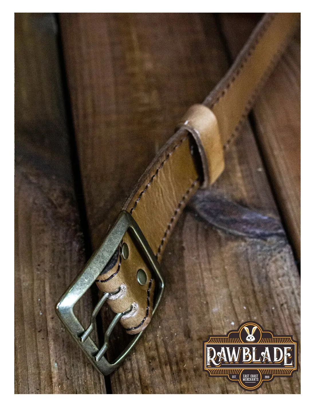 Ceinture d'Aventurier Médiéval - Marron Clair ⚔️ Boutique Épées