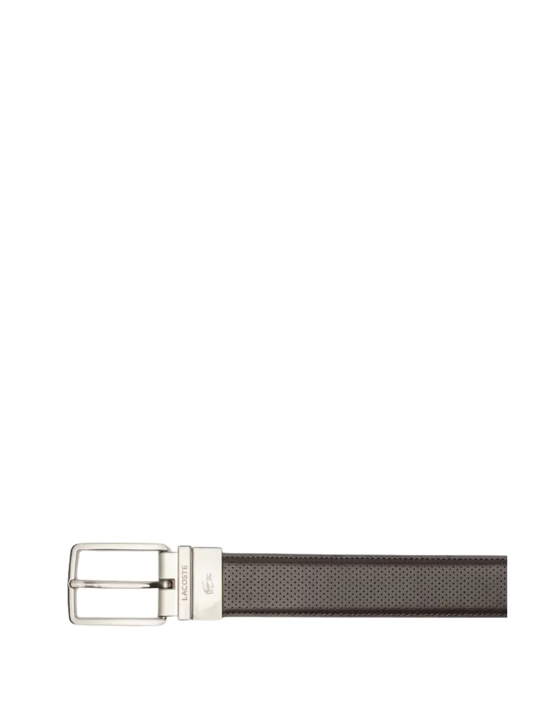 Ceinture Lacoste en cuir homme Ref 47966 M84 Marron Noir