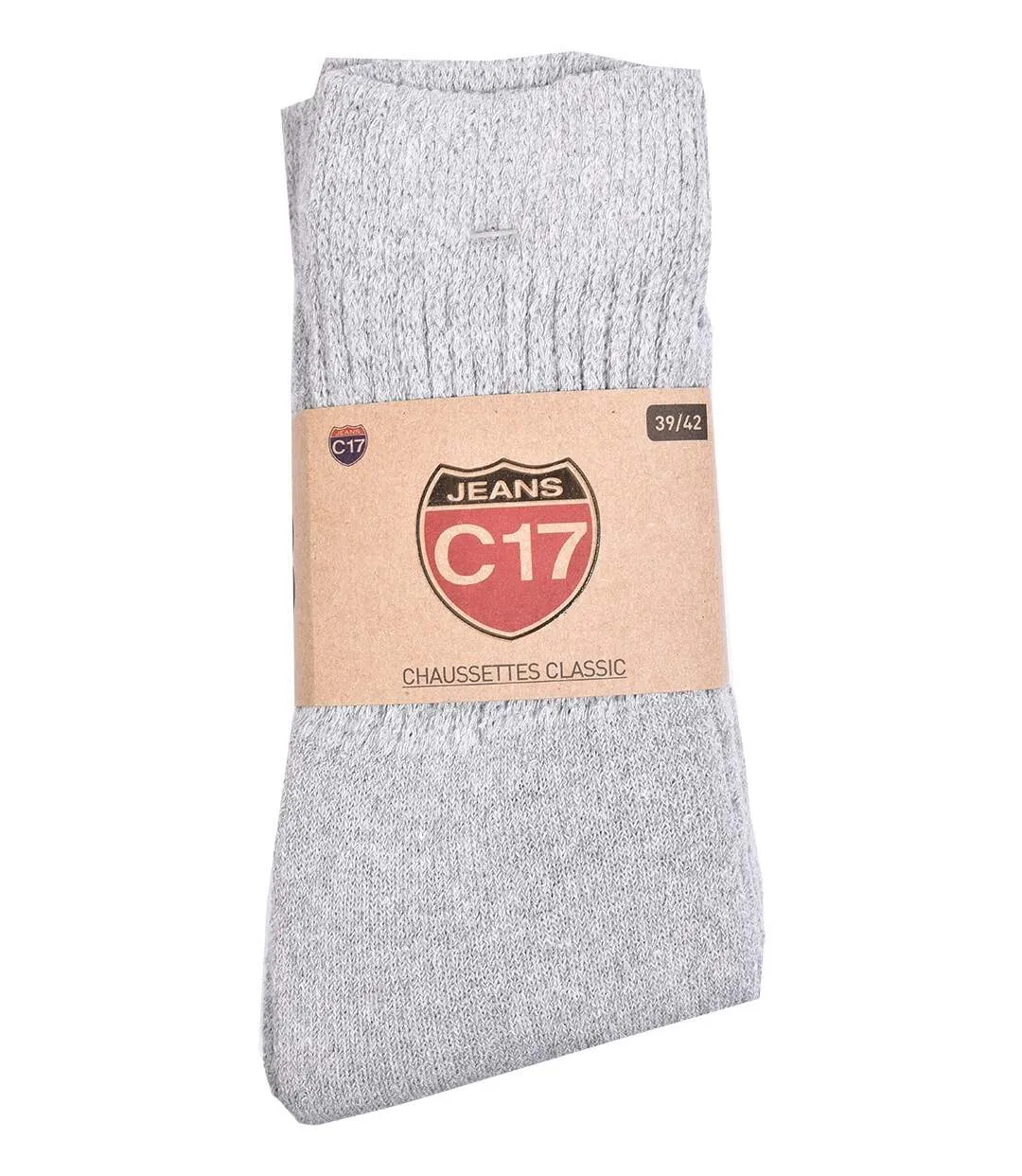 Chaussettes homme C17 JEANS Confort et qualité -Assortiment modèles photos selon arrivages- Pack de 6 paires C17 jeans Tennis Gr