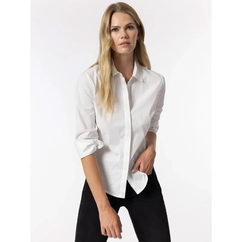 Chemise dahlia imprimé aimal blanc femme - Le Temps Des Cerises | wimod