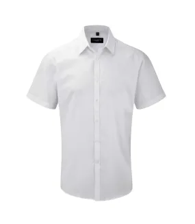 Chemise de travail à manches longues homme blanc Russell