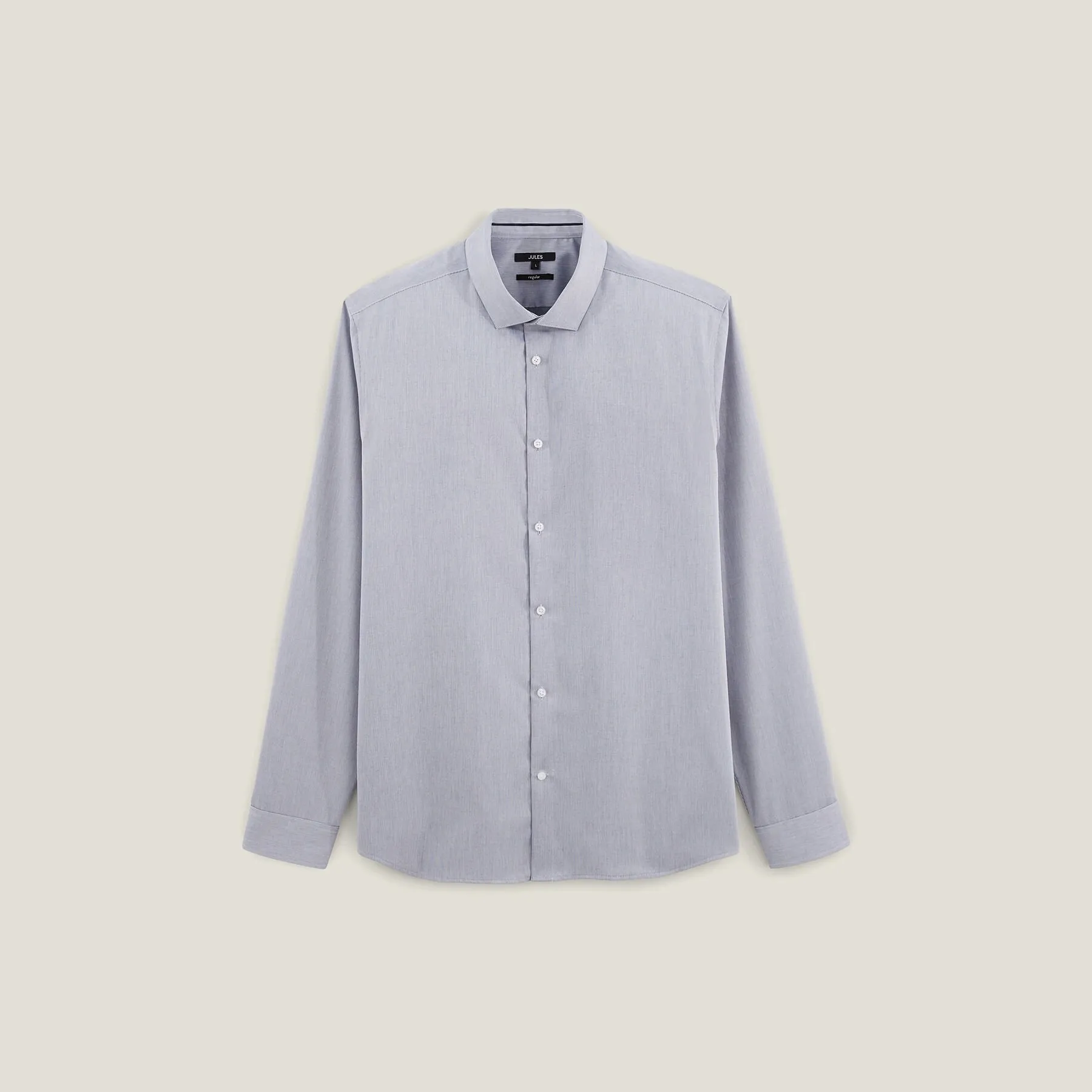 Chemise en coton sans repassage Bleu moyen | Jules