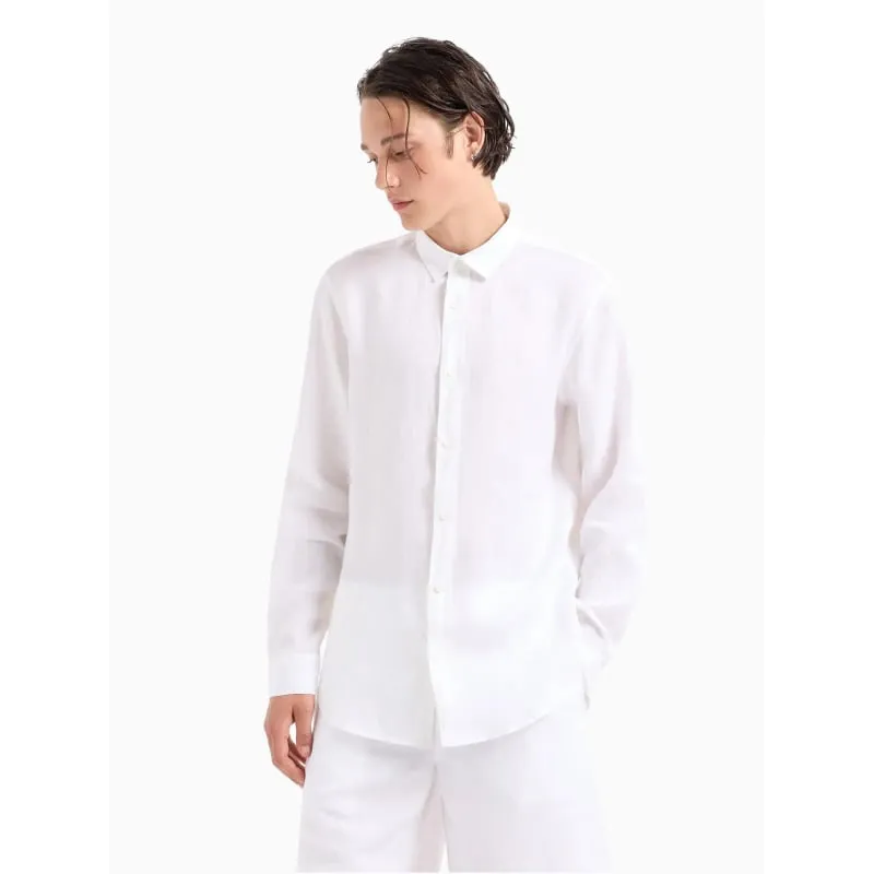 Chemise manches courtes imprimé floral blanc homme - RMS 26 | wimod