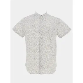 Chemise manches courtes imprimé floral blanc homme - RMS 26 | wimod