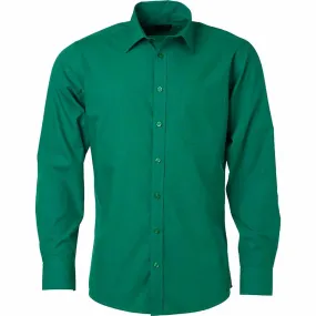 chemise popeline manches longues - JN678 - homme - vert irlandais 